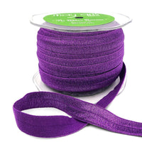 5/8 Inch Flat Fold Over Elastic – 465-58-47 Purple