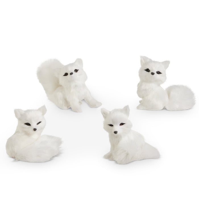 5" White Fox Ornament