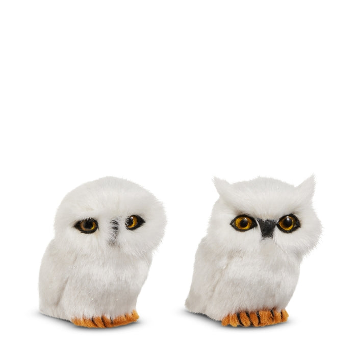 3" White Owl Ornament