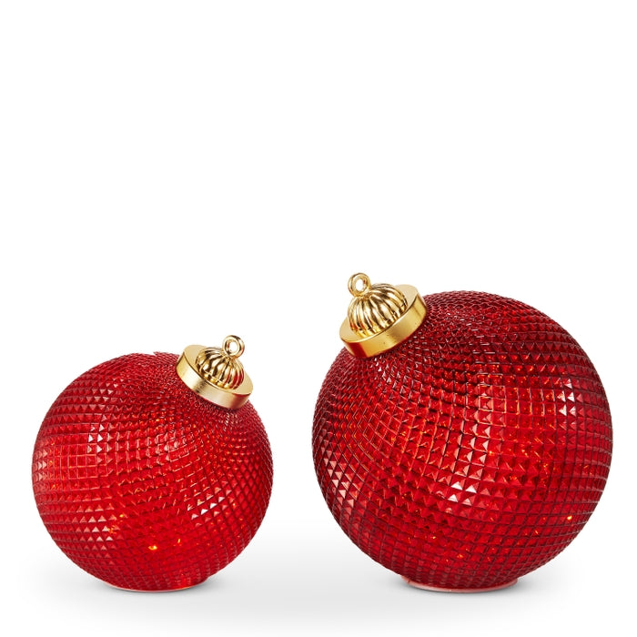 10" Red Lighted Orbs