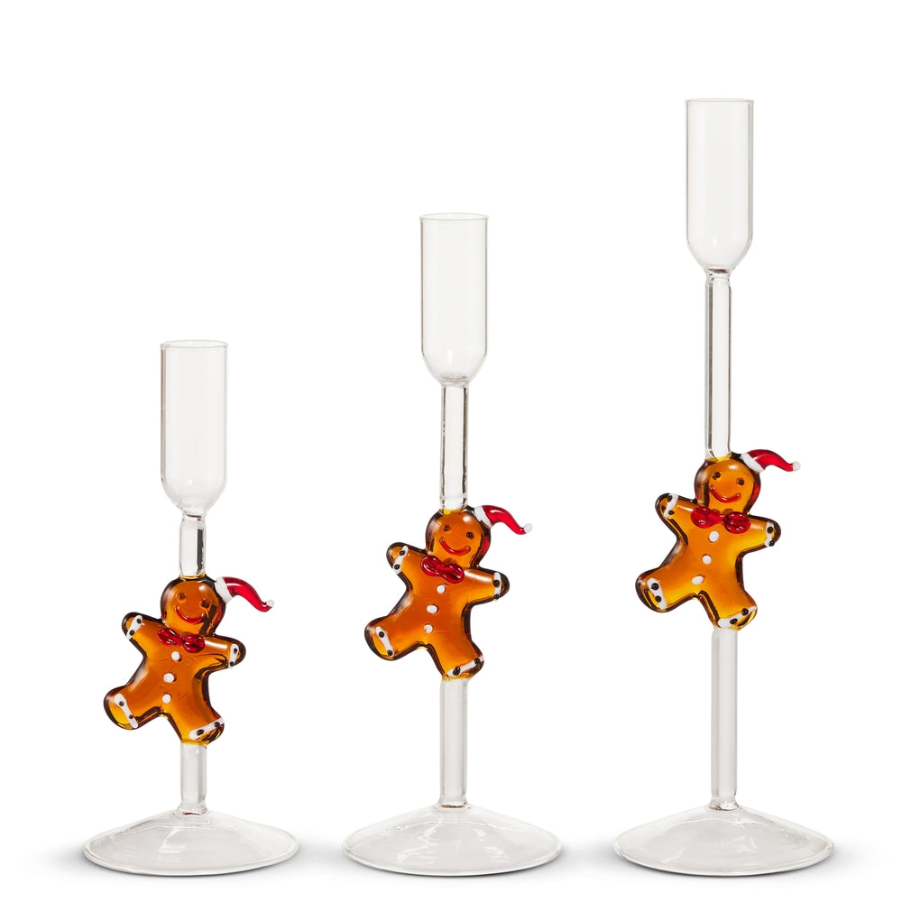 11" Gingerbread Candle Sticks