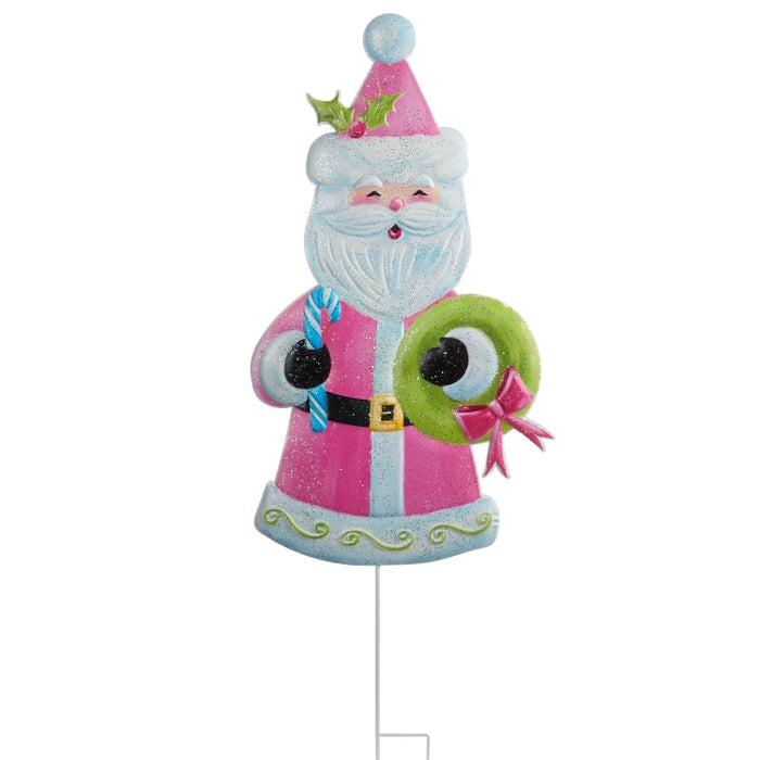 39.5" Santa Cheer Yard Stake