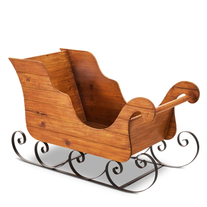 29" Brown Sleigh with Black Runners