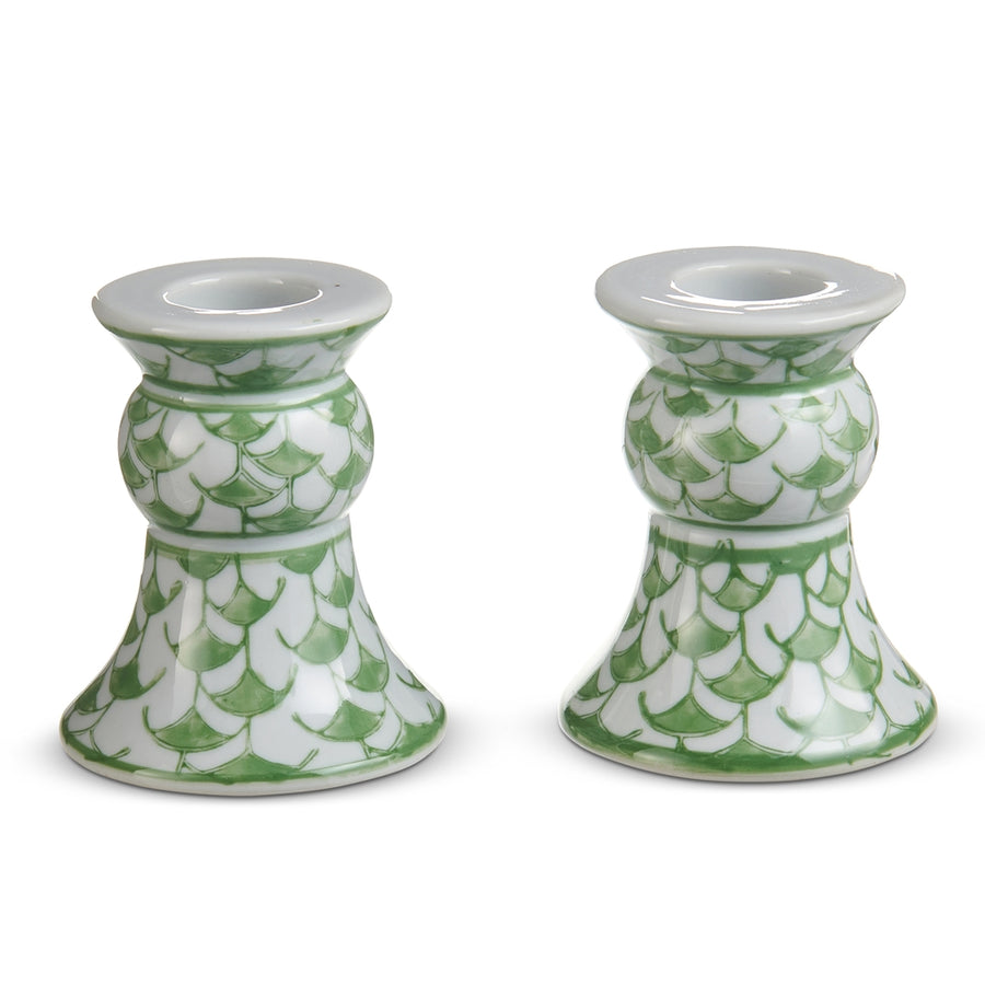 3.5" Green Candle Holders