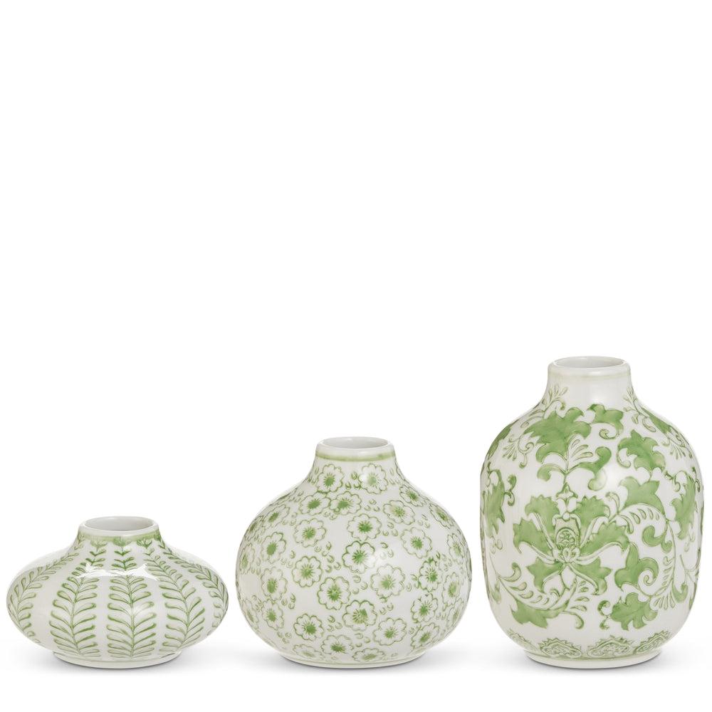 5.5" Green Bud Vases