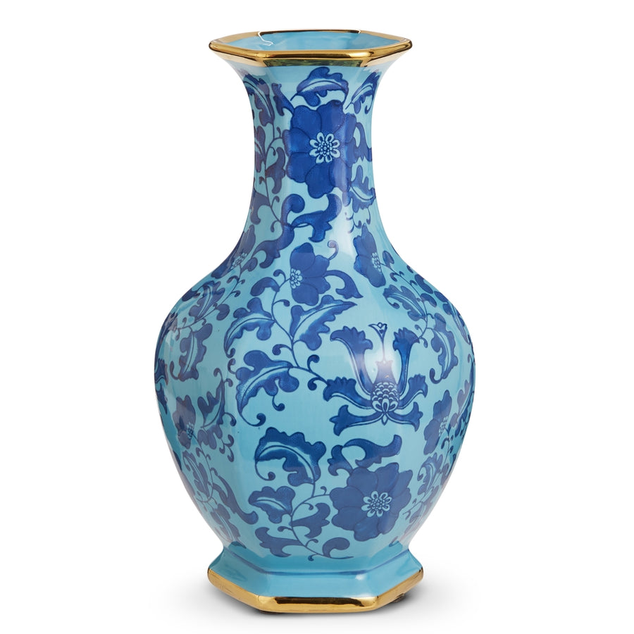14" Dark Blue Vase
