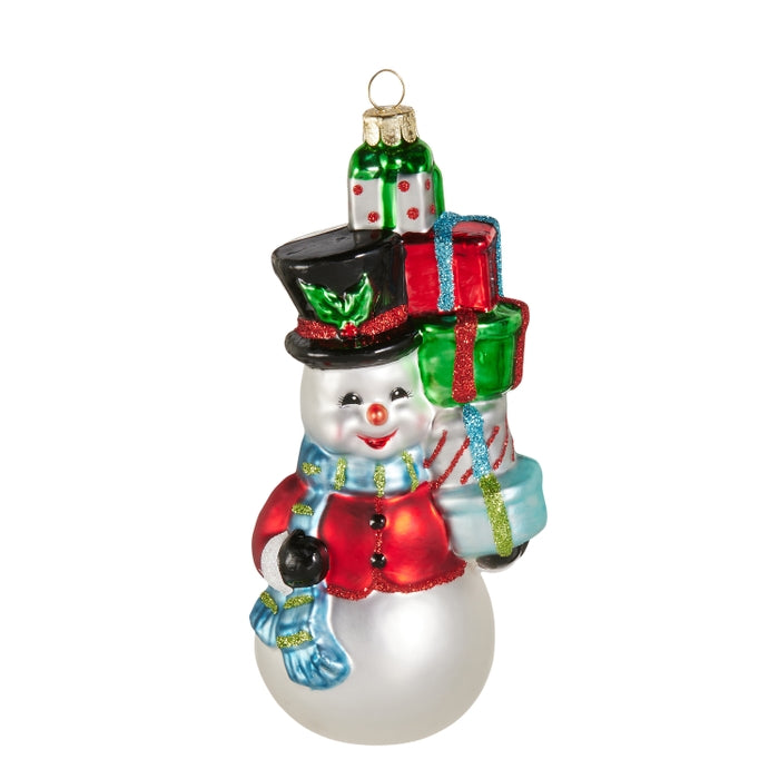 6" Merry Snowman Ornament
