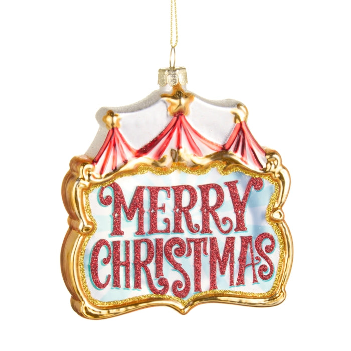 4.25" Big Top Merry Christmas Ornament