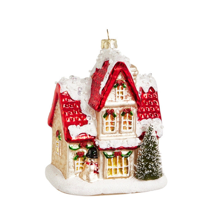 5" Winter House Ornament
