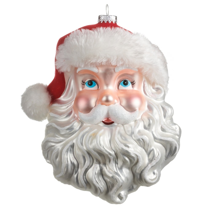 7" Santa Head Ornament