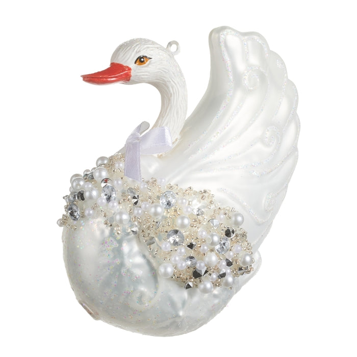 4" Swan Ornament