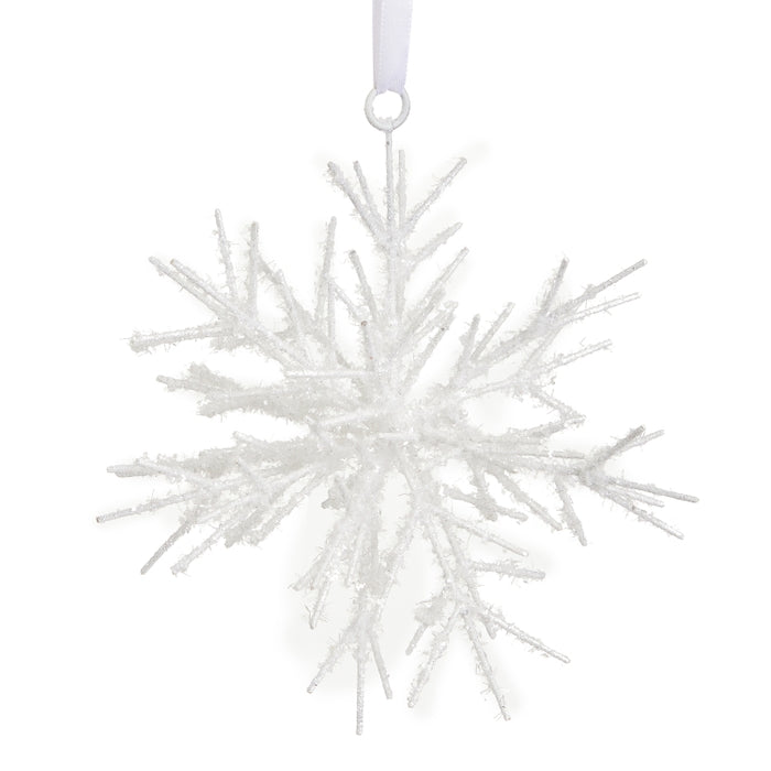 7" Icy Snowflake Ornament