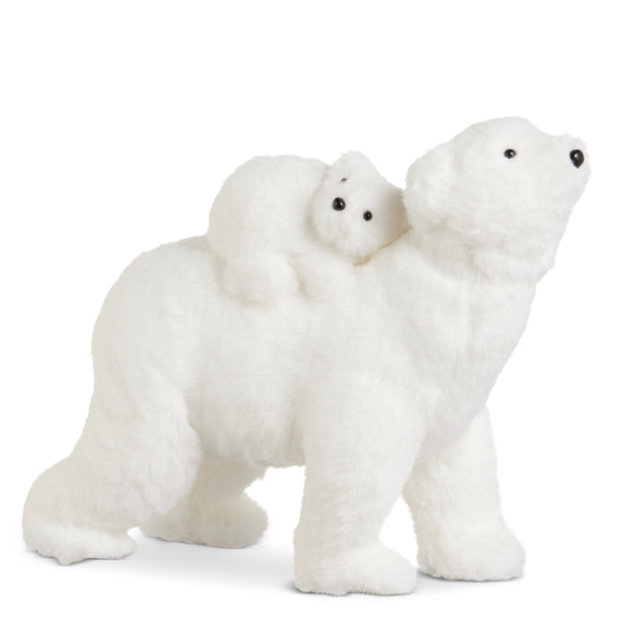 12" Polar Bear with Baby