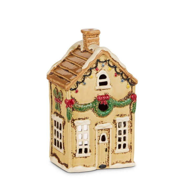 8" Tan Ceramic House