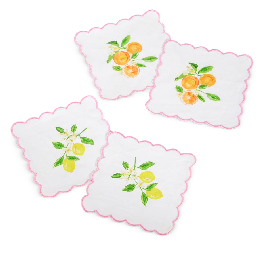 6" Citrus Weave Cocktail Napkins