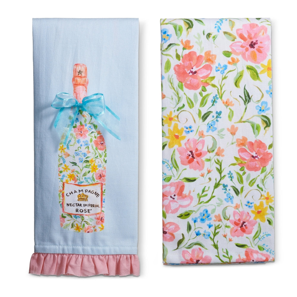 26" Champagne Fleur Tea Towels