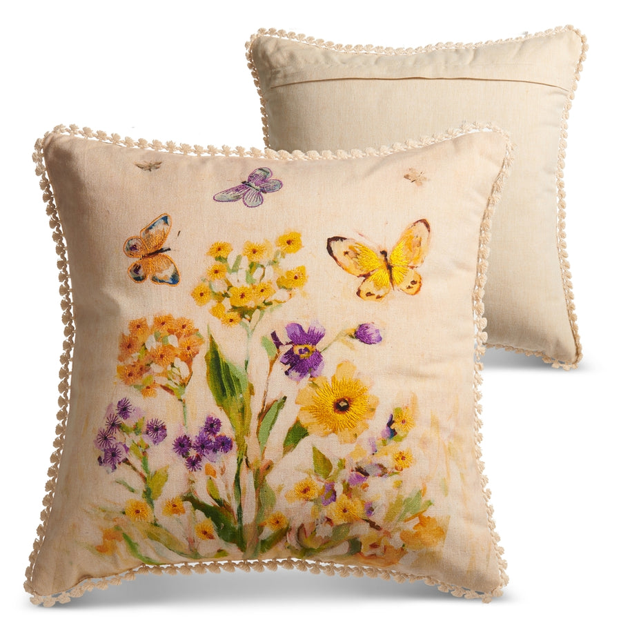 16" Butterfly Meadow Pillow