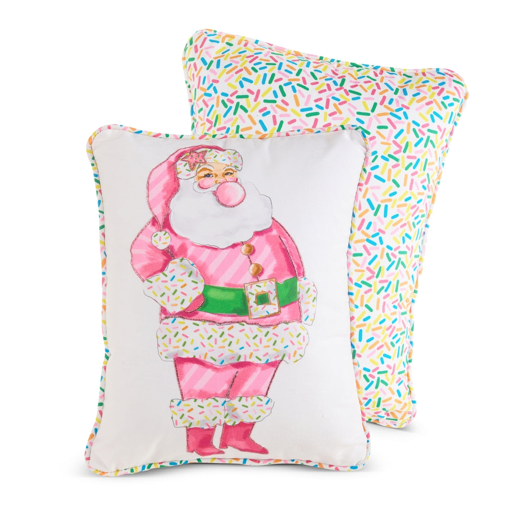 16" Bubblegum Blowin' Santa Pillow