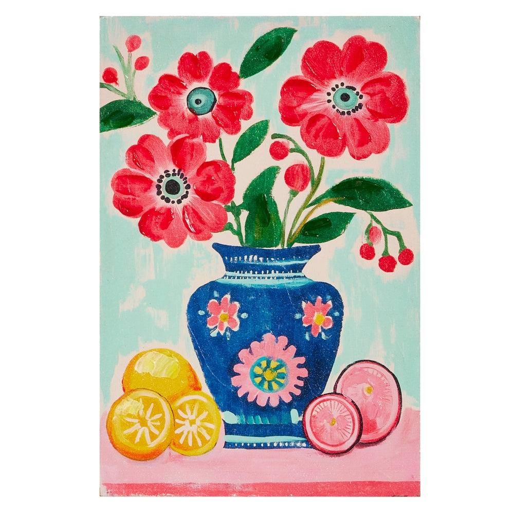 11.5" Fruited Florals Wall Art