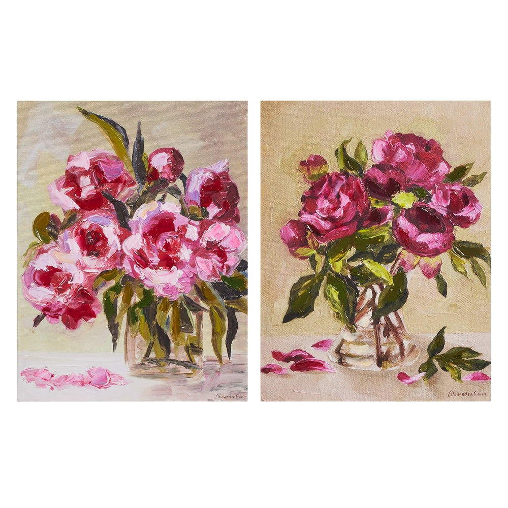 16" Rosy Whispers Wall Art