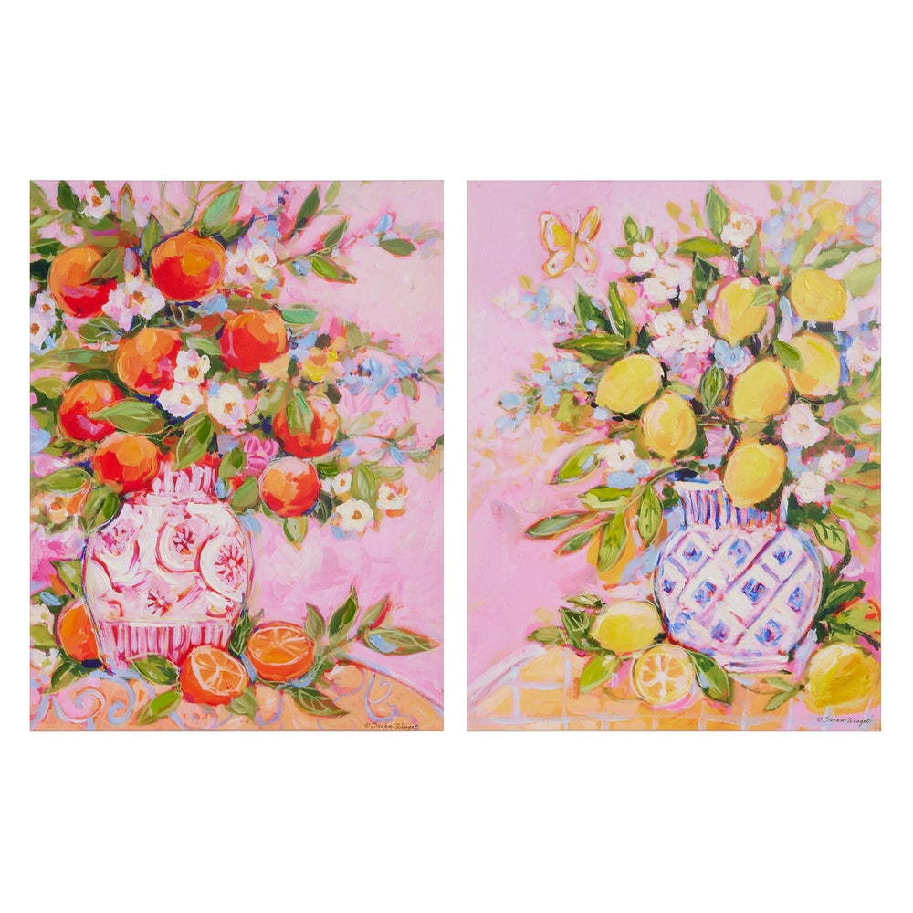 23.5" Citrus Bouquet Wall Art