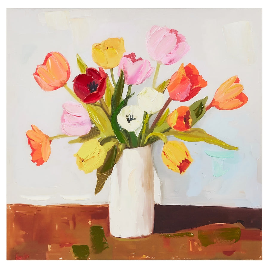 24" Tulips in Vase Wall Art