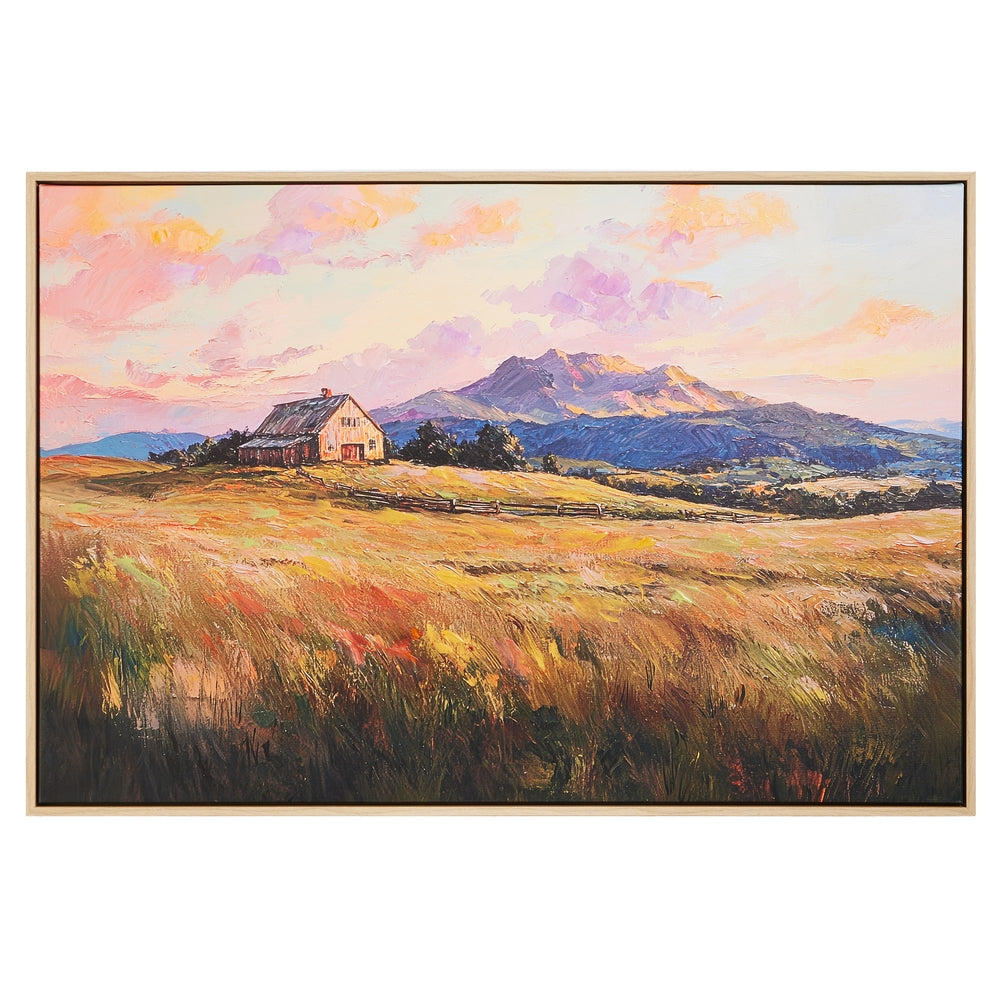 31.25" Sunset Ridge Textured Wall Art