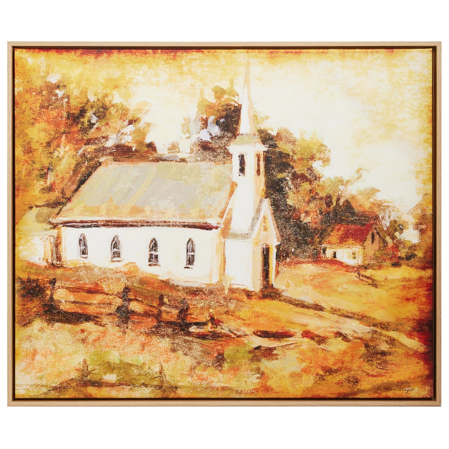 27.5" Chapel in Autumn Wall Art