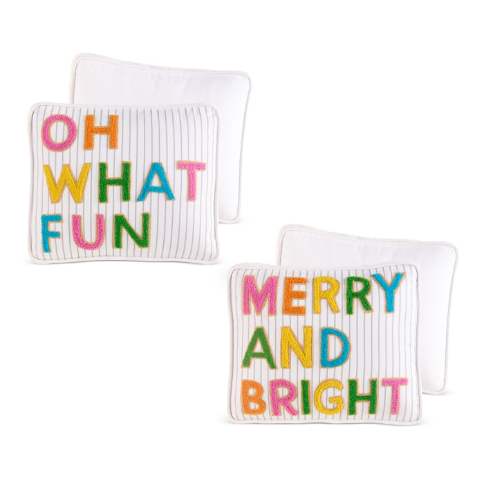 13" Fun Neon Cookies Shaped Pillow