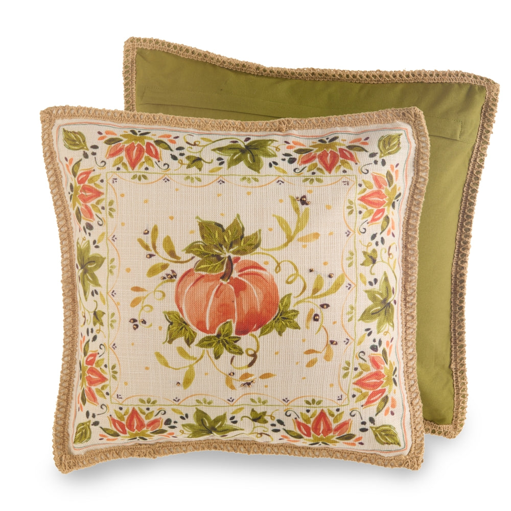 18" Fall in Floral Pillow