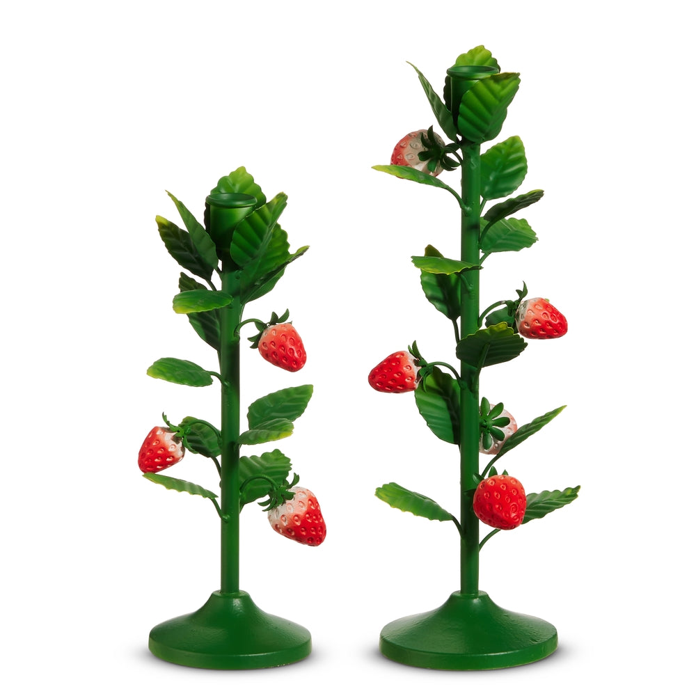 12.5" Strawberry Vine Candlesticks