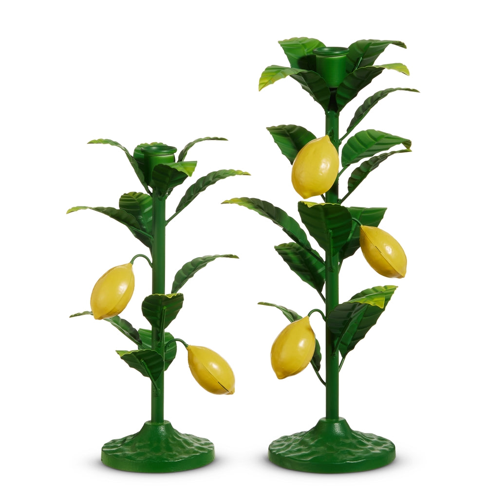 12.5" Lemon Vine Candlesticks
