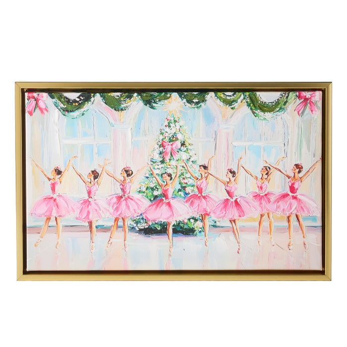15.5" Christmas Ballet Wall Art