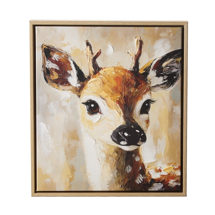 15.5" Snowflake Fawn Wall Art