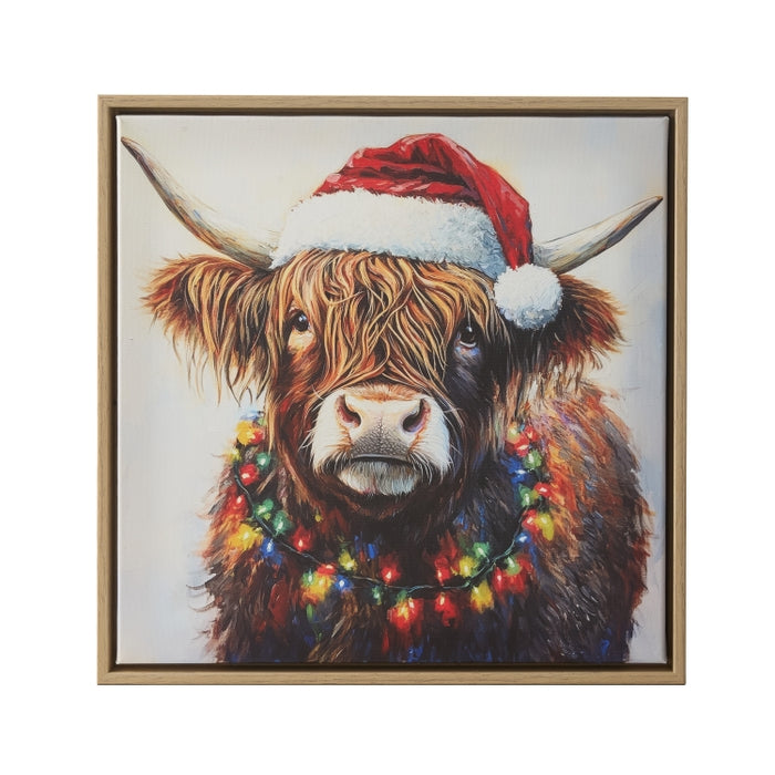 14.75" Highland Christmas Wall Art