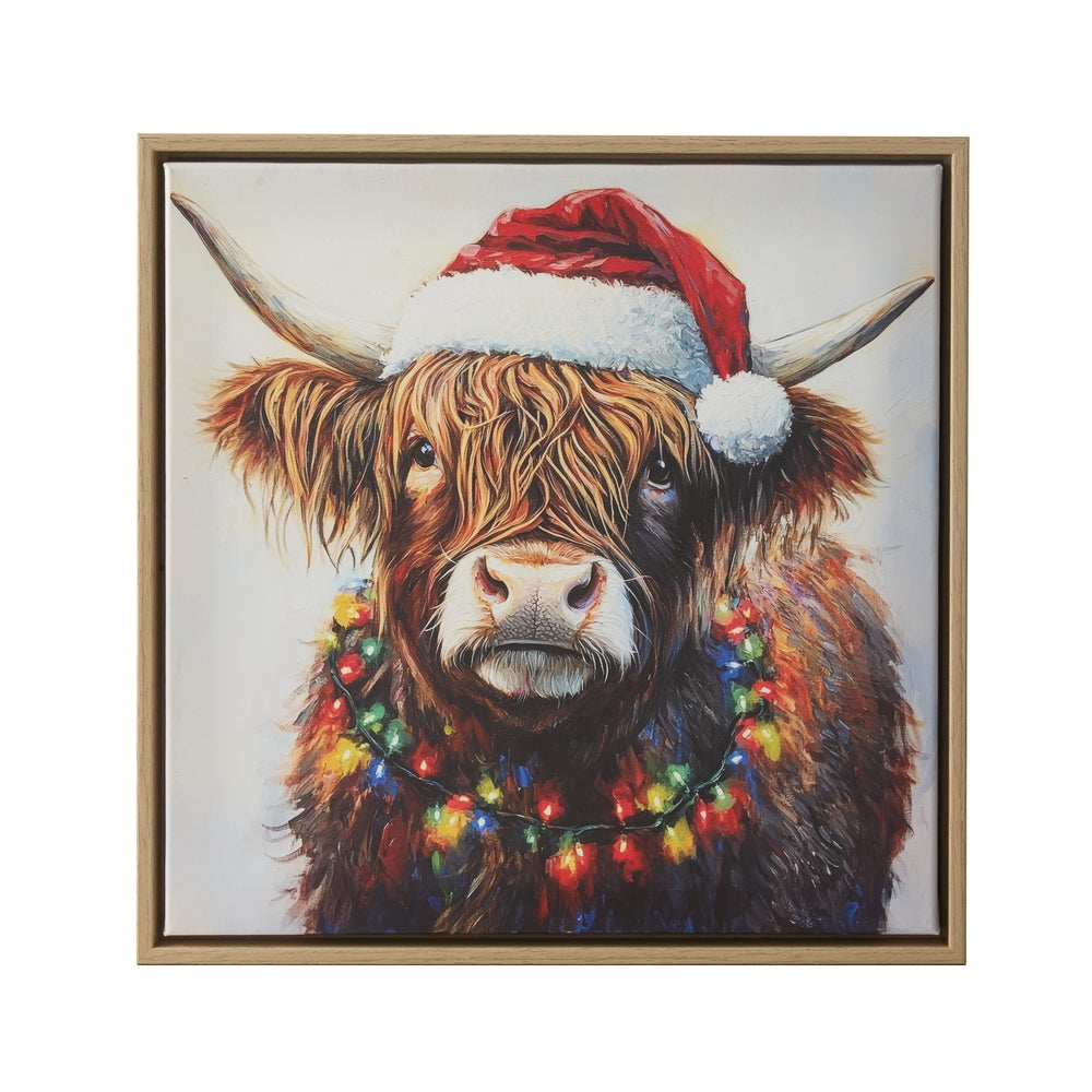 14.75" Highland Christmas Wall Art