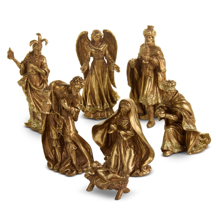 5.75" Classic Gold Nativity
