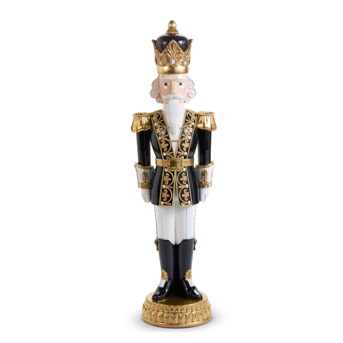 36.5" Black and Gold Nutcracker