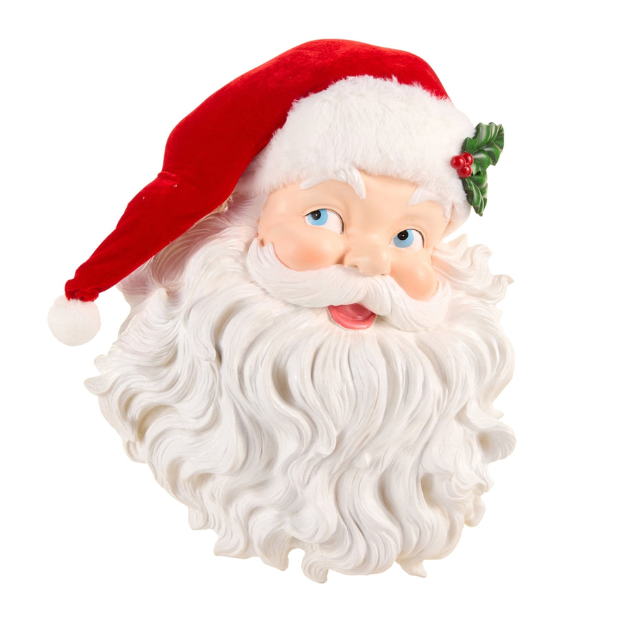 18" Jolly Santa Face Wall Art