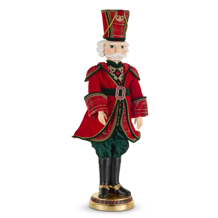 37.5" Red Plaid Nutcracker