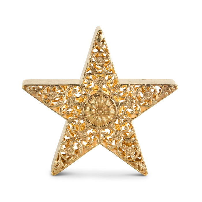 13" Lighted Filigree Star Lantern