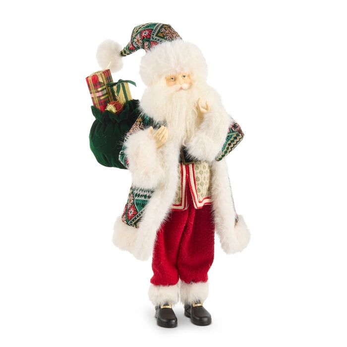 29" Red and Green Santa