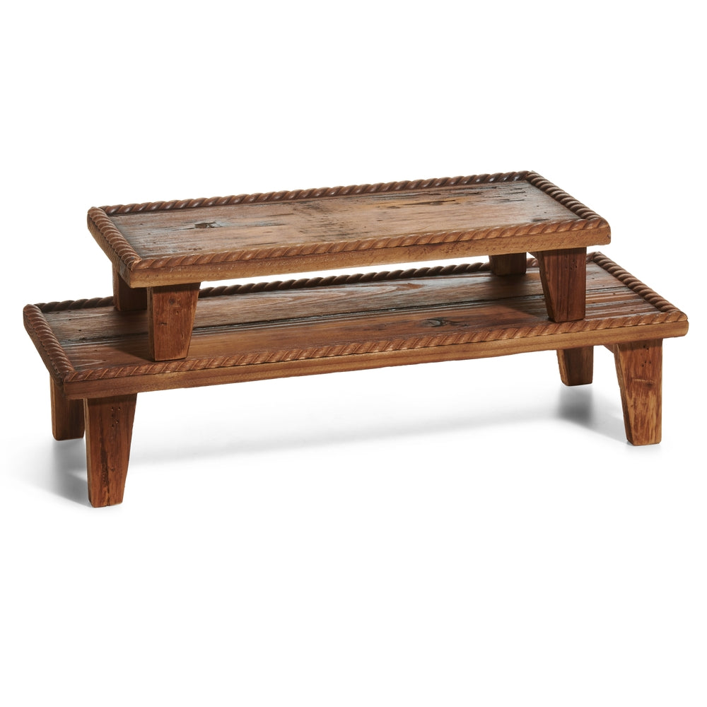 20.5" Rope Style Wood Risers