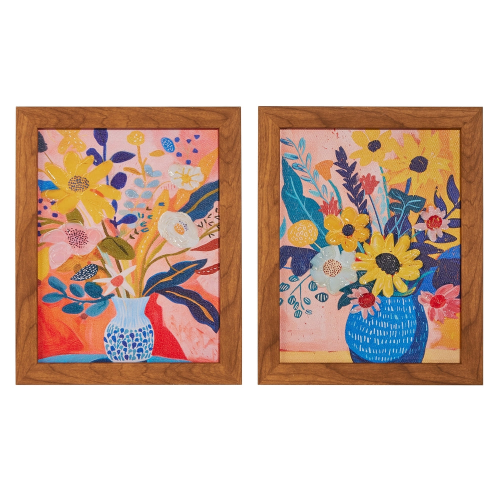 9.75" Zippy Petals Framed Wall Art