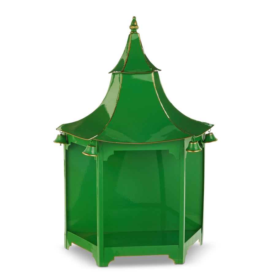 24" Green Pagoda Wall Lantern