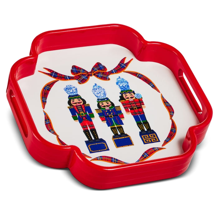 12" Red Nobel Nutcracker Tray