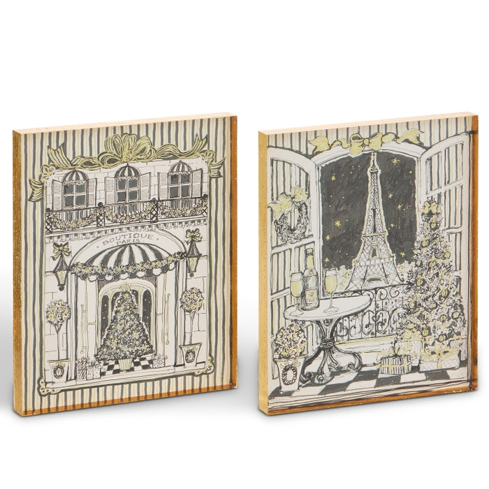8" Holiday in Paris Acrylic Block