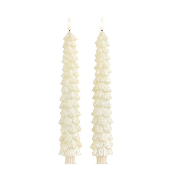 10.5" Pearlescent Tree Taper Candles