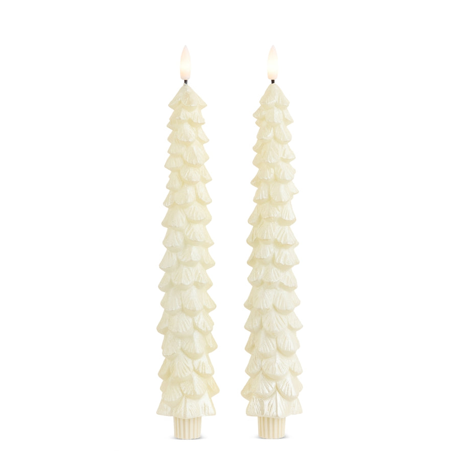 10.5" Pearlescent Tree Taper Candles