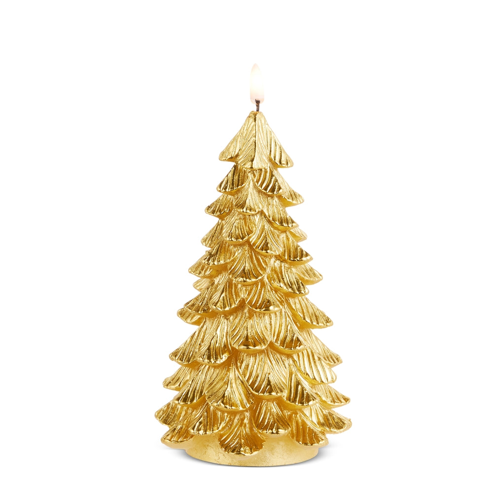 7.75" Gold Tree Candle